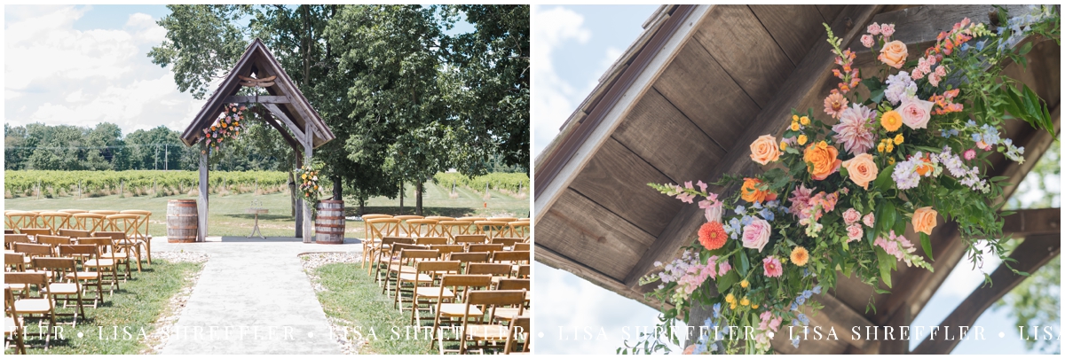 lexi jarett sleepy creek vineyard summer wedding fairmount il 0086