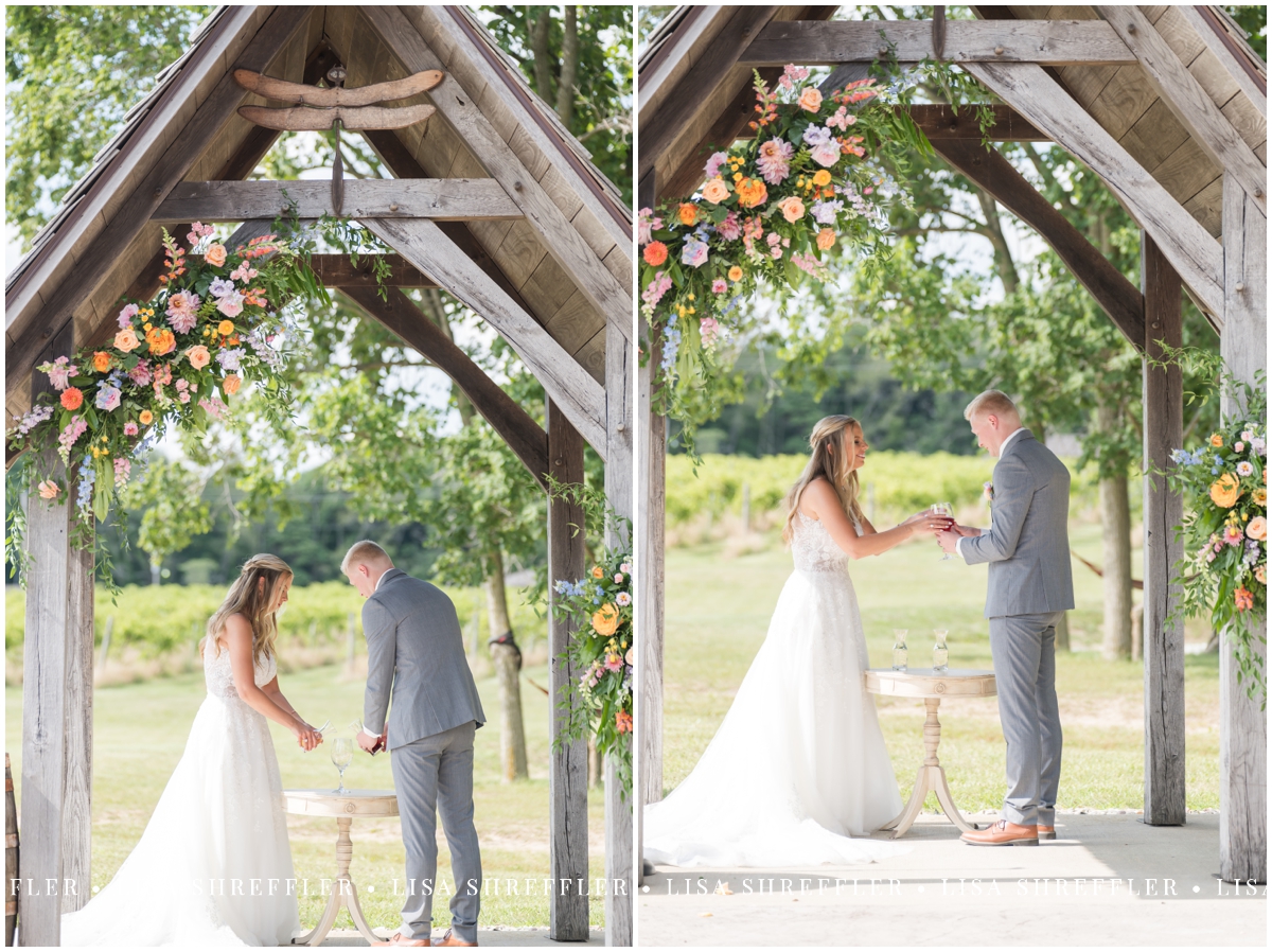 lexi jarett sleepy creek vineyard summer wedding fairmount il 0112