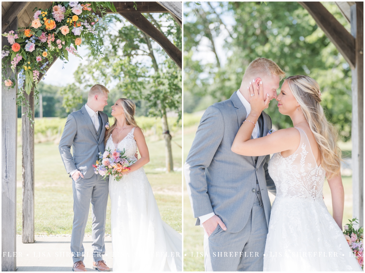 lexi jarett sleepy creek vineyard summer wedding fairmount il 0117